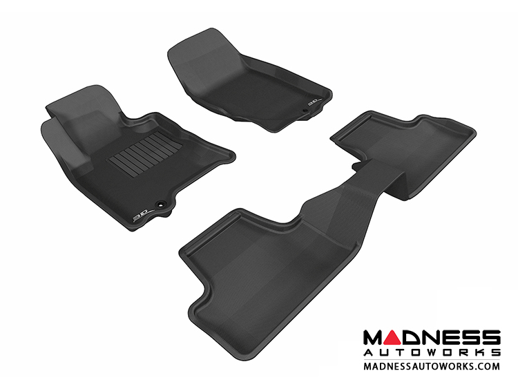 Infiniti QX50 Floor Mats (Set of 3) - Black by 3D MAXpider